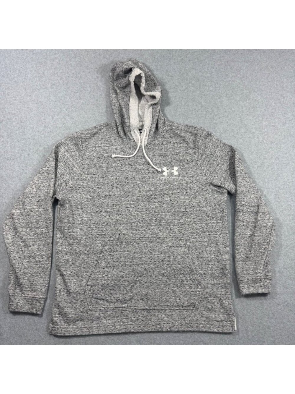 Under Armour Men's Large Gray Heather Freedom USA Pullover Hoodie Sweatshirt